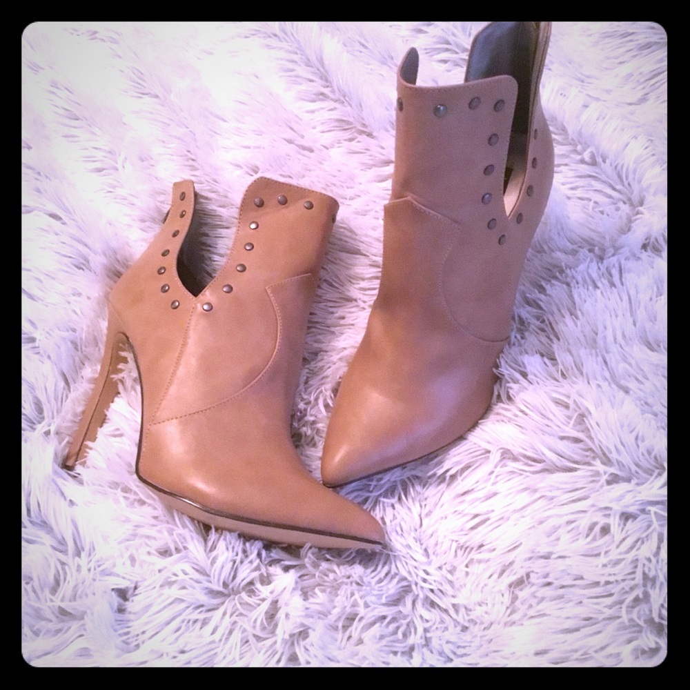 Michael Antonio High Heel Studded Booties